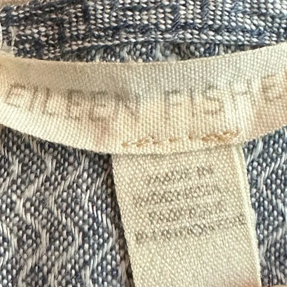 Eileen Fisher Organic Linen Boat-Neck Top Women’s Medium - Picture 5 of 5
